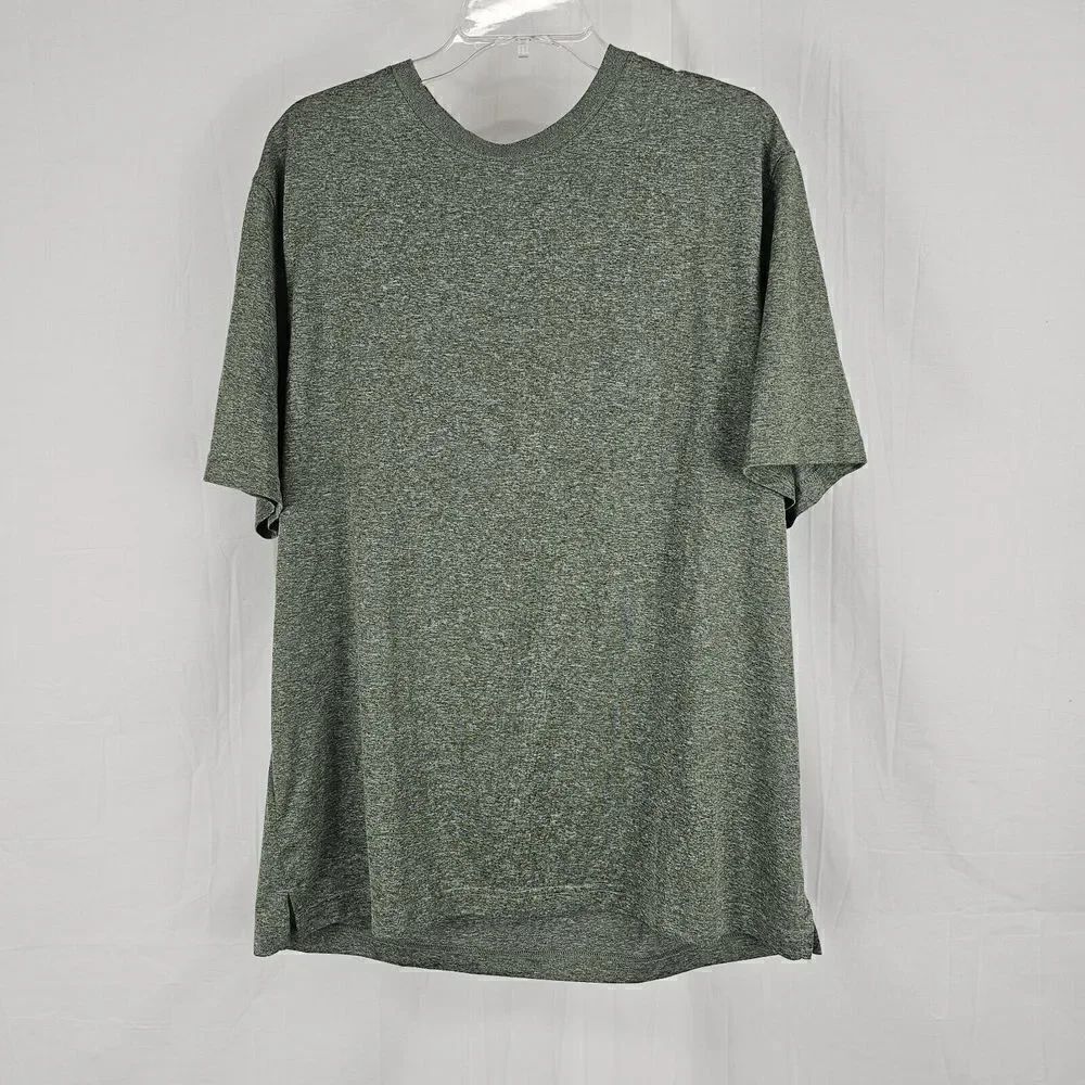 Duluth Wickety Split Short Sleeve Crew T-Shirt Mens Large 44238 Heather Green